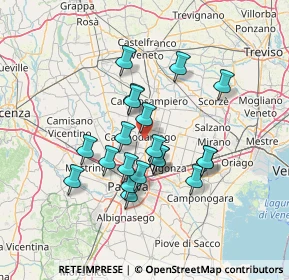 Mappa 35011 Campodarsego PD, Italia (11.5115)