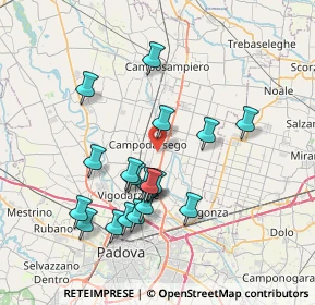 Mappa 35011 Campodarsego PD, Italia (7.01263)