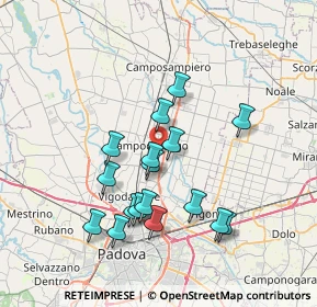 Mappa 35011 Campodarsego PD, Italia (6.73941)