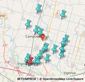 Mappa 35011 Campodarsego PD, Italia (3.933)