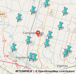 Mappa 35011 Campodarsego PD, Italia (4.98538)