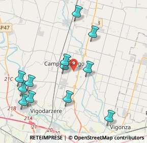 Mappa 35011 Campodarsego PD, Italia (4.4725)