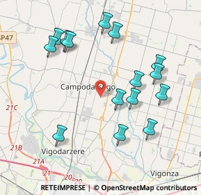 Mappa 35011 Campodarsego PD, Italia (4.11467)