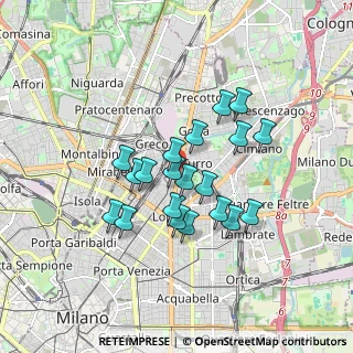 Mappa V.le Monza, 20125 Milano MI, Italia (1.3895)