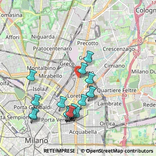 Mappa Viale Monza, 20125 Milano MI, Italia (2.15263)