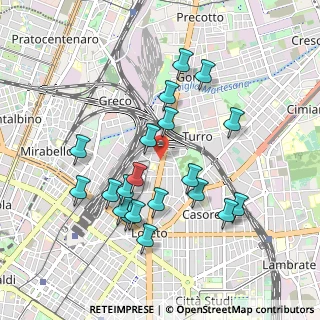Mappa V.le Monza, 20125 Milano MI, Italia (0.9135)