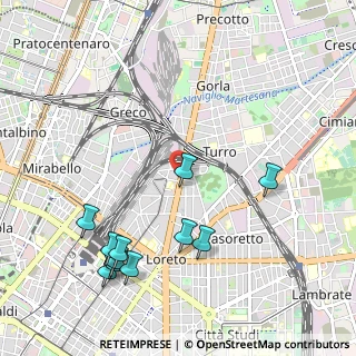 Mappa Viale Monza, 20125 Milano MI, Italia (1.20364)
