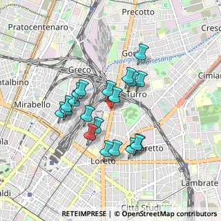 Mappa Viale Monza, 20125 Milano MI, Italia (0.7445)