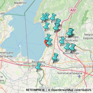 Mappa Localitá Bottona, 37017 Lazise VR, Italia (7.0915)