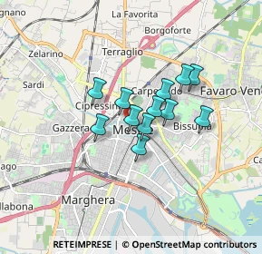 Mappa Via Daniele Manin, 30174 Mestre VE, Italia (1.09083)