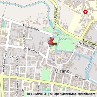 Mappa Via Belvedere, 9/A, 30035 Mirano, Venezia (Veneto)