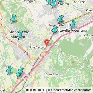 Mappa Via Melaro, 36075 Montecchio Maggiore VI, Italia (3.2225)