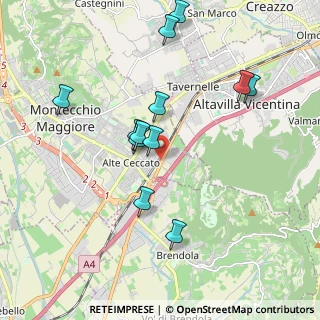 Mappa Via Melaro, 36075 Montecchio Maggiore VI, Italia (1.87083)