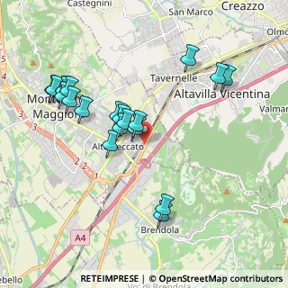 Mappa Via Melaro, 36075 Montecchio Maggiore VI, Italia (1.9745)