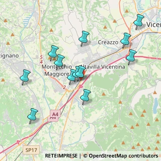 Mappa Via Melaro, 36075 Montecchio Maggiore VI, Italia (3.93583)