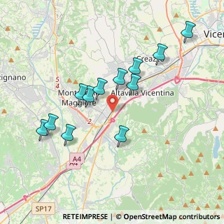 Mappa Via Melaro, 36075 Montecchio Maggiore VI, Italia (3.625)