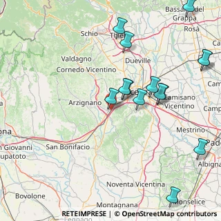 Mappa Via Melaro, 36075 Montecchio Maggiore VI, Italia (18.91929)