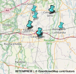 Mappa Circonvallazione Porta Nuova, 24043 Caravaggio BG, Italia (5.93588)