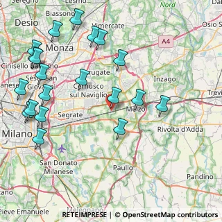 Mappa Via Vittorio Veneto, 20052 Vignate MI, Italia (10.2665)