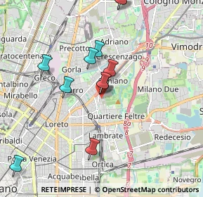 Mappa Via Ruggeri Ruggero, 20132 Milano MI, Italia (1.78417)