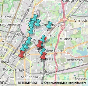 Mappa Via Ruggeri Ruggero, 20132 Milano MI, Italia (1.4325)