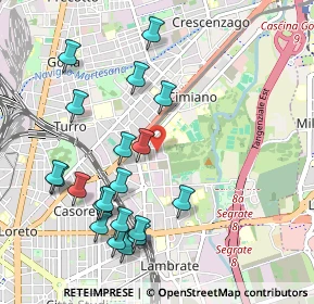 Mappa Via Ruggeri Ruggero, 20132 Milano MI, Italia (1.09)