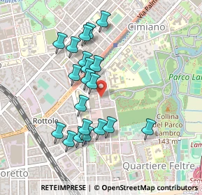 Mappa Via Ruggeri Ruggero, 20132 Milano MI, Italia (0.428)