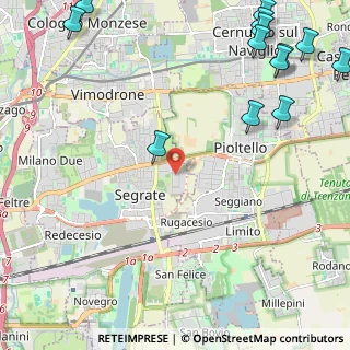 Mappa Via Madrid, 20054 Segrate MI, Italia (3.41462)