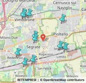 Mappa Via Madrid, 20054 Segrate MI, Italia (2.16182)