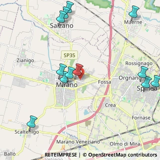 Mappa Via Villafranca, 30035 Mirano VE, Italia (2.625)