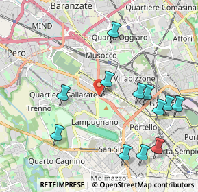 Mappa Piazza John Fitzgerald Kennedy, 20151 Milano MI, Italia (2.2725)