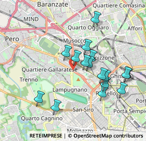 Mappa Piazza John Fitzgerald Kennedy, 20151 Milano MI, Italia (1.745)