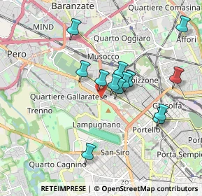 Mappa Piazza John Fitzgerald Kennedy, 20151 Milano MI, Italia (1.63462)