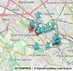 Mappa Piazza John Fitzgerald Kennedy, 20151 Milano MI, Italia (1.34)