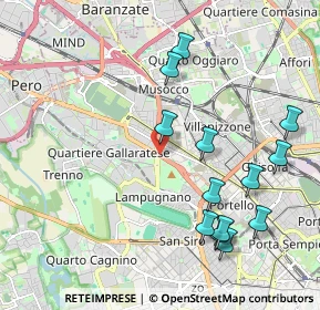 Mappa Piazza John Fitzgerald Kennedy, 20151 Milano MI, Italia (2.21615)