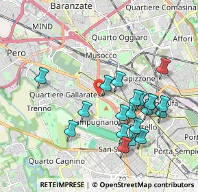 Mappa Piazza John Fitzgerald Kennedy, 20151 Milano MI, Italia (1.9045)