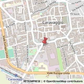 Mappa Viale Giovanni XXIII, 1, 24043 Caravaggio, Bergamo (Lombardia)