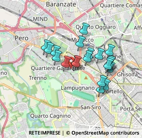 Mappa Via Fiuggi, 20151 Milano MI, Italia (1.4055)