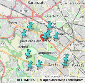 Mappa Via Fiuggi, 20151 Milano MI, Italia (1.815)