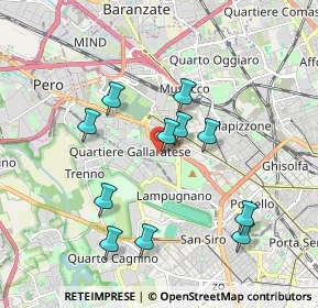 Mappa Via Fiuggi, 20151 Milano MI, Italia (1.78455)