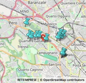 Mappa Via Fiuggi, 20151 Milano MI, Italia (1.49571)