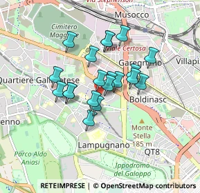 Mappa Via Fiuggi, 20151 Milano MI, Italia (0.6325)