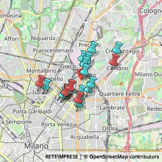 Mappa Via Rovereto, 20127 Milano MI, Italia (1.2635)