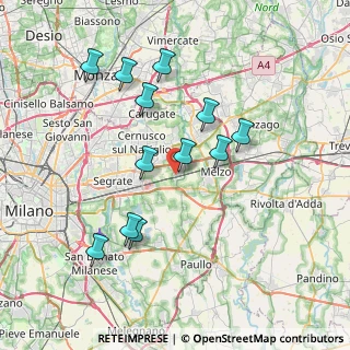 Mappa Via Sant'Ambrogio, 20060 Vignate MI, Italia (7.21)