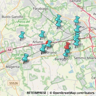 Mappa Via Giacomo Puccini, 20018 Sedriano MI, Italia (3.87882)