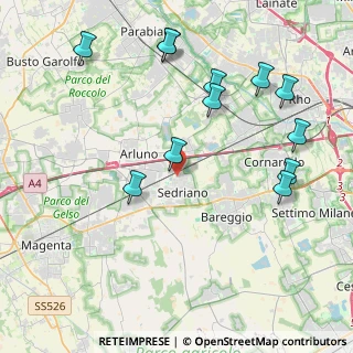 Mappa Via Giacomo Puccini, 20018 Sedriano MI, Italia (4.66167)