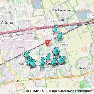 Mappa Via Giacomo Puccini, 20018 Sedriano MI, Italia (0.9645)