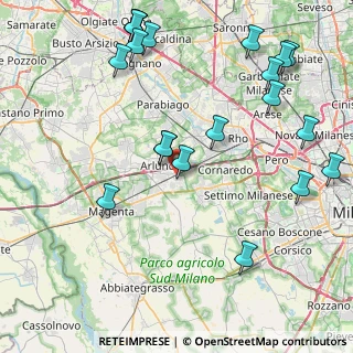 Mappa Via Giacomo Puccini, 20018 Sedriano MI, Italia (10.343)