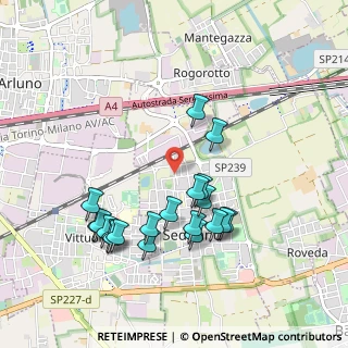 Mappa Via C. Marx, 20018 Sedriano MI, Italia (0.9665)