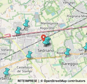 Mappa Via C. Marx, 20018 Sedriano MI, Italia (2.75417)